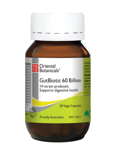 GutBiotic 60 Billion 30 Vege Capsules