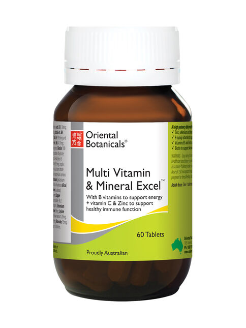 Multi Vitamin & Mineral Excel 60 Tablets